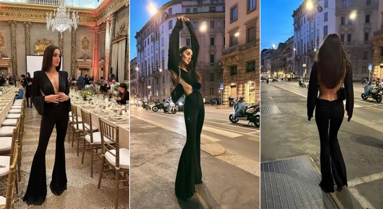 Hande Erçel'den Milano pozları