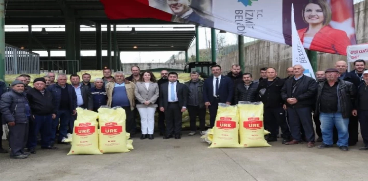 İzmit’ten 840 çiftçiye hibeli gübre desteği