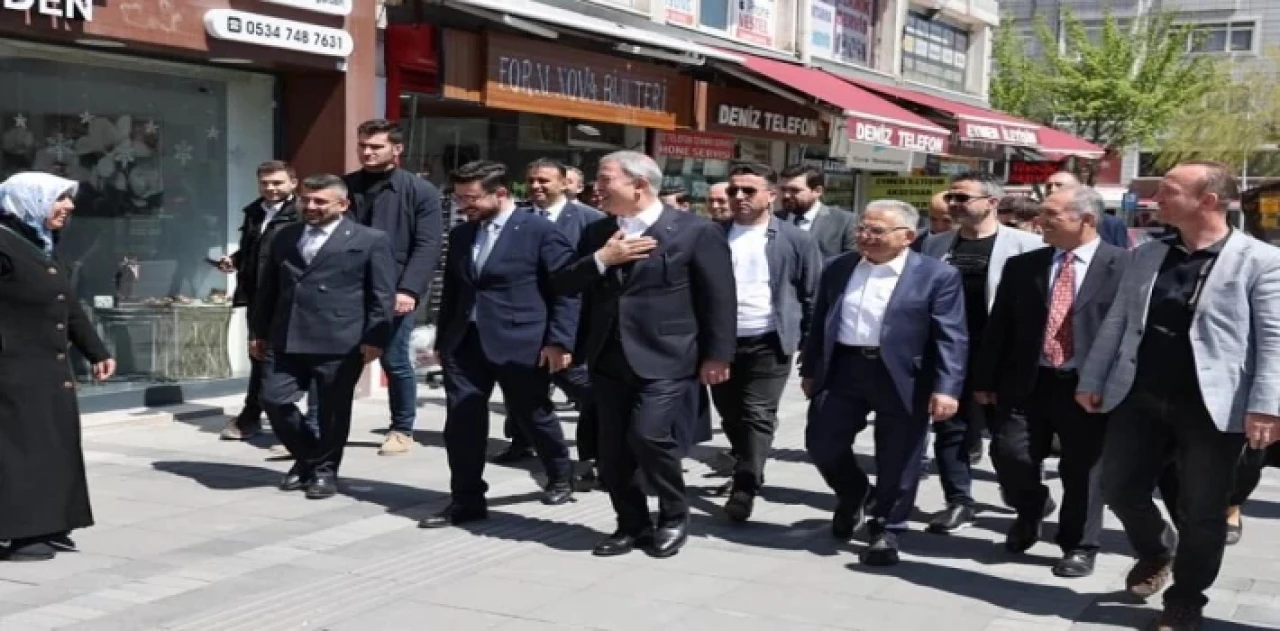 Kayseri protokolünden esnaf ziyareti