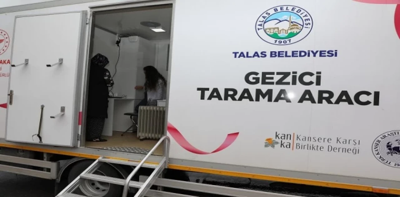 Kayseri Talas’ın ’gezici kanser tarama aracı’ yollarda