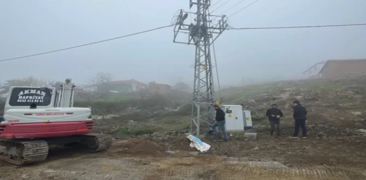 Manisa Çelikli’ye enerji nakil hattı döşedi