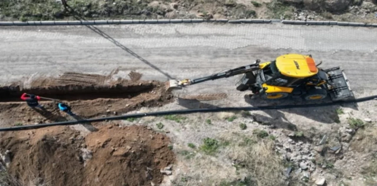 Nevşehir Belediyesi’nden içme suyu hattı çalışması