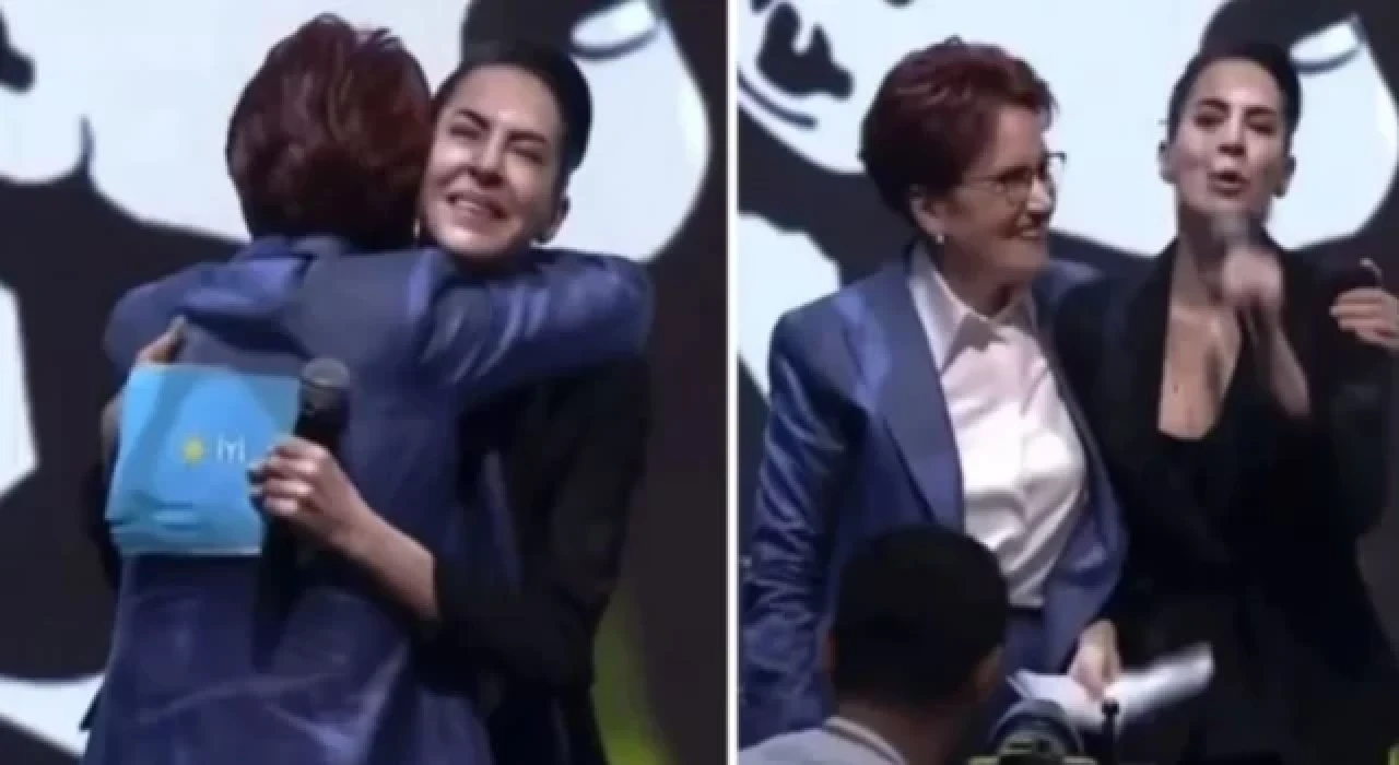 Show TV'den istifa eden Dilara Gönder, Meral Akşener'e sarılıp ağladı