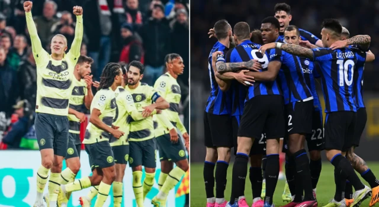 UEFA Şampiyonlar Ligi'nde Manchester City ve Inter yarı finalde