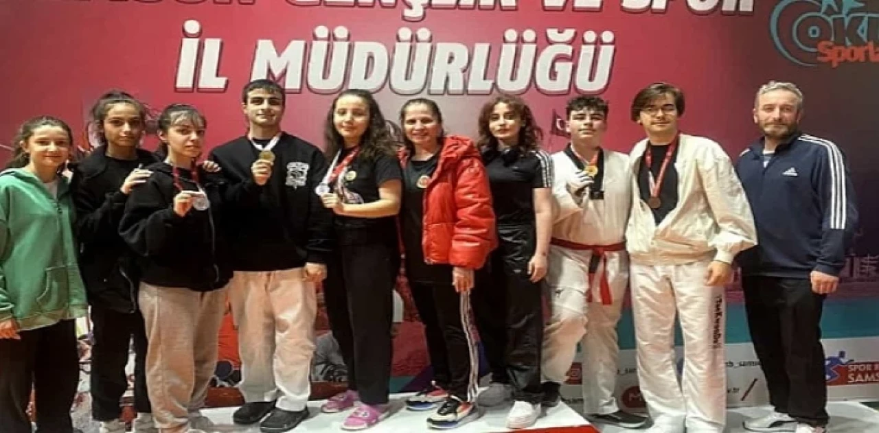 Canikli Sporcular Madalyaları Sildi Süpürdü