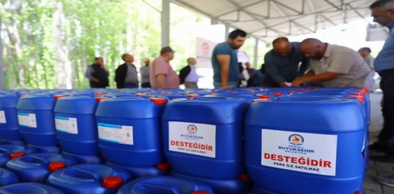 Denizli’de alabalık üreticisine 10 bin 300 litre dezenfeksiyon