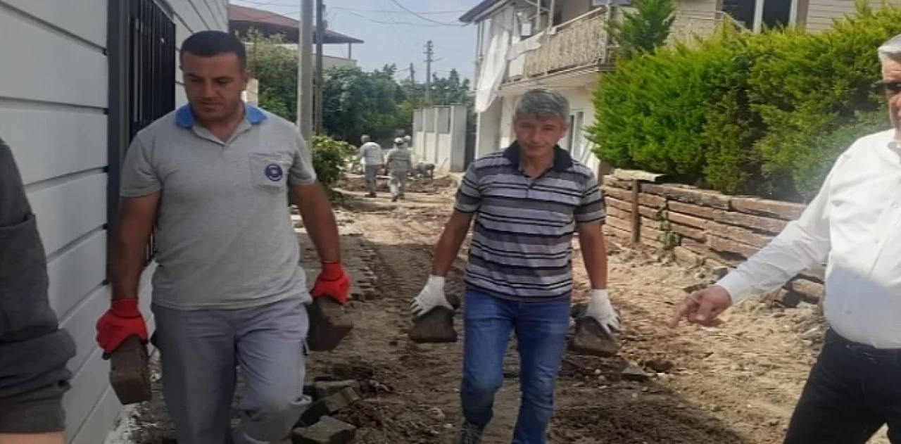 Göynük Mahallesi’nde yol çalışmaları devam ediyor