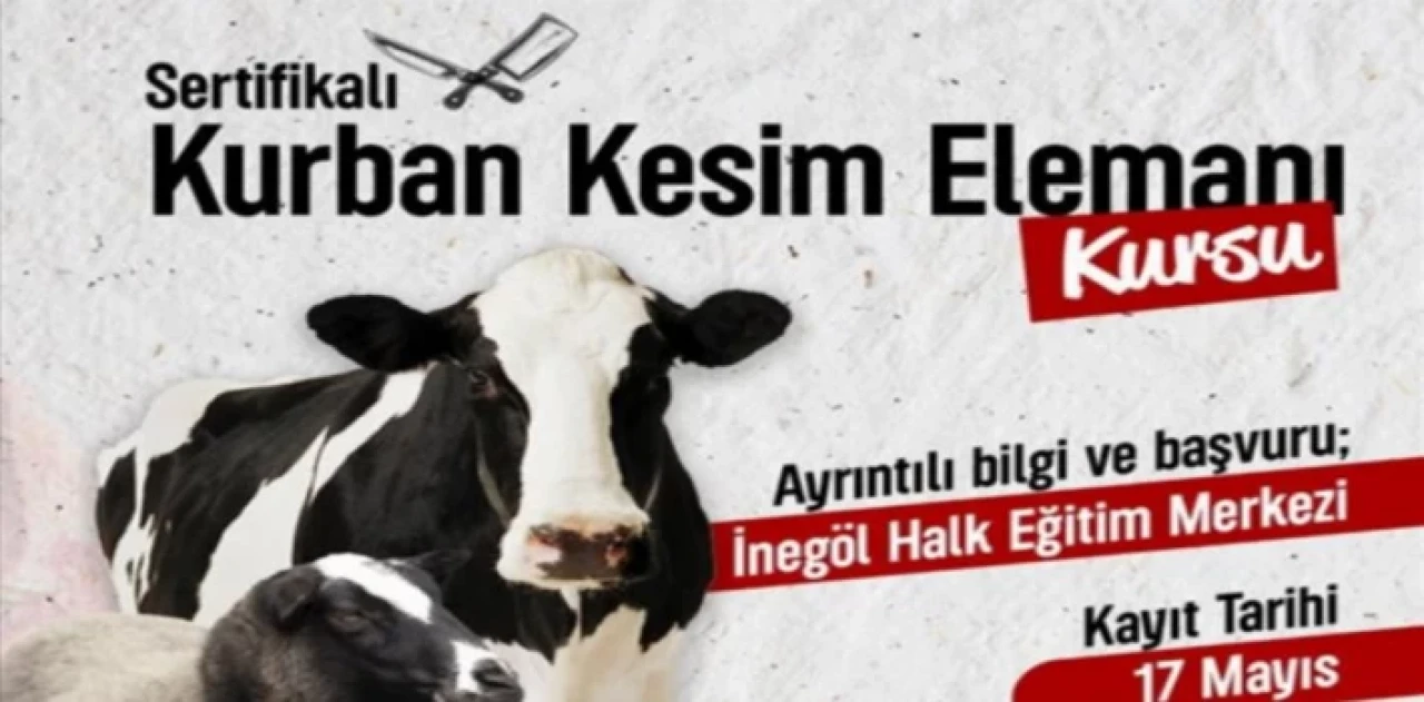 İnegöl’de kurban kesim kursu başlıyor