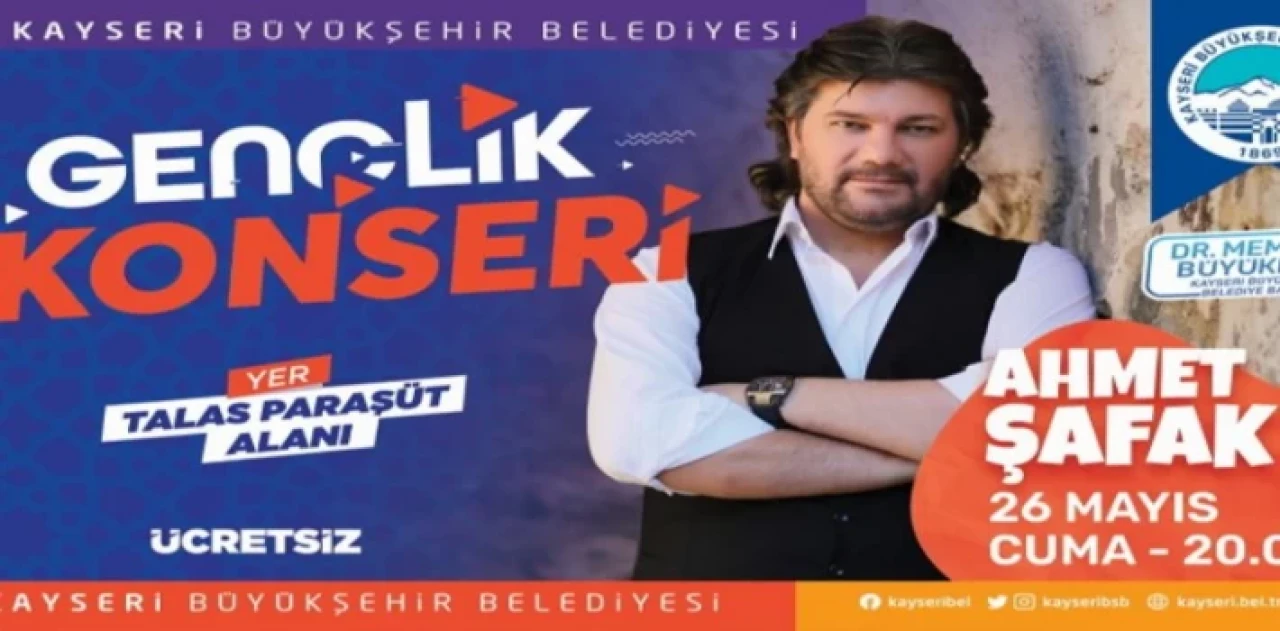 Kayseri Büyükşehir’den gençlik konseri