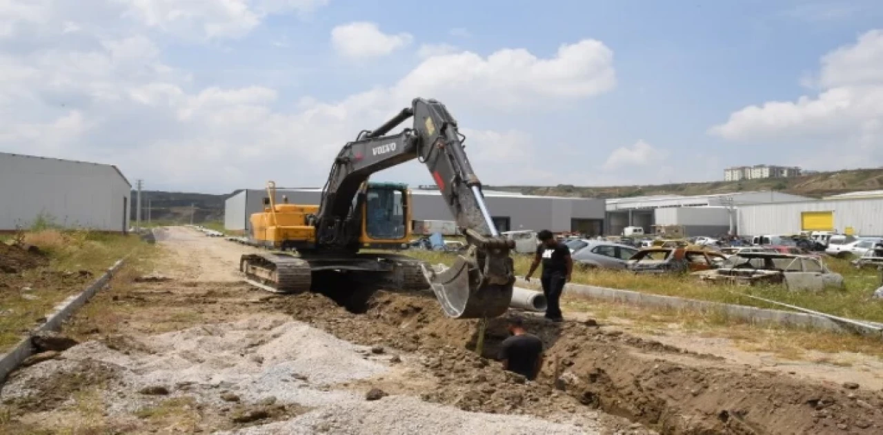 Manisa Turgutlu’da sanayi esnafının altyapı sorunu gideriliyor