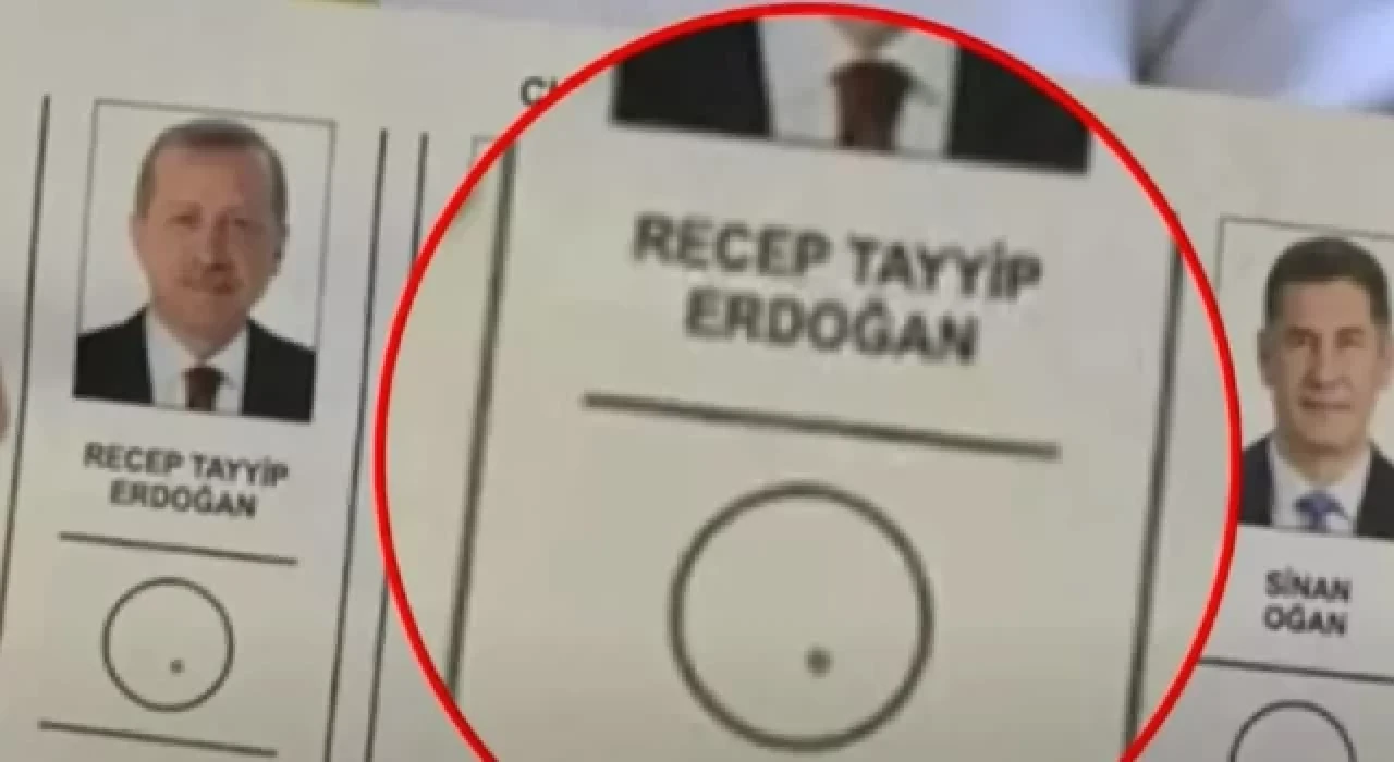 Oy pusulasındaki Erdoğan fotoğrafı altında 'siyah nokta'ya İletişim Başkanlığı'ndan açıklama