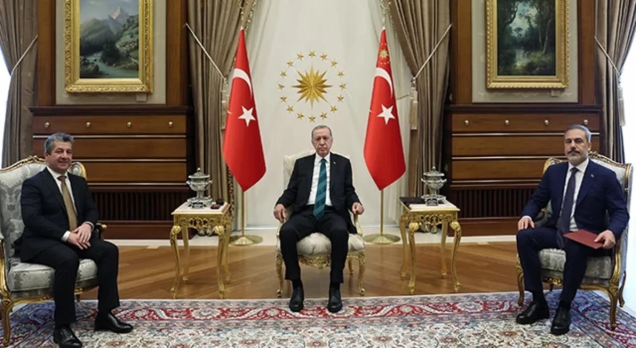 Cumhurbaşkanı Erdoğan, IKBY Başbakanı Mesrur Barzani'yi kabul etti