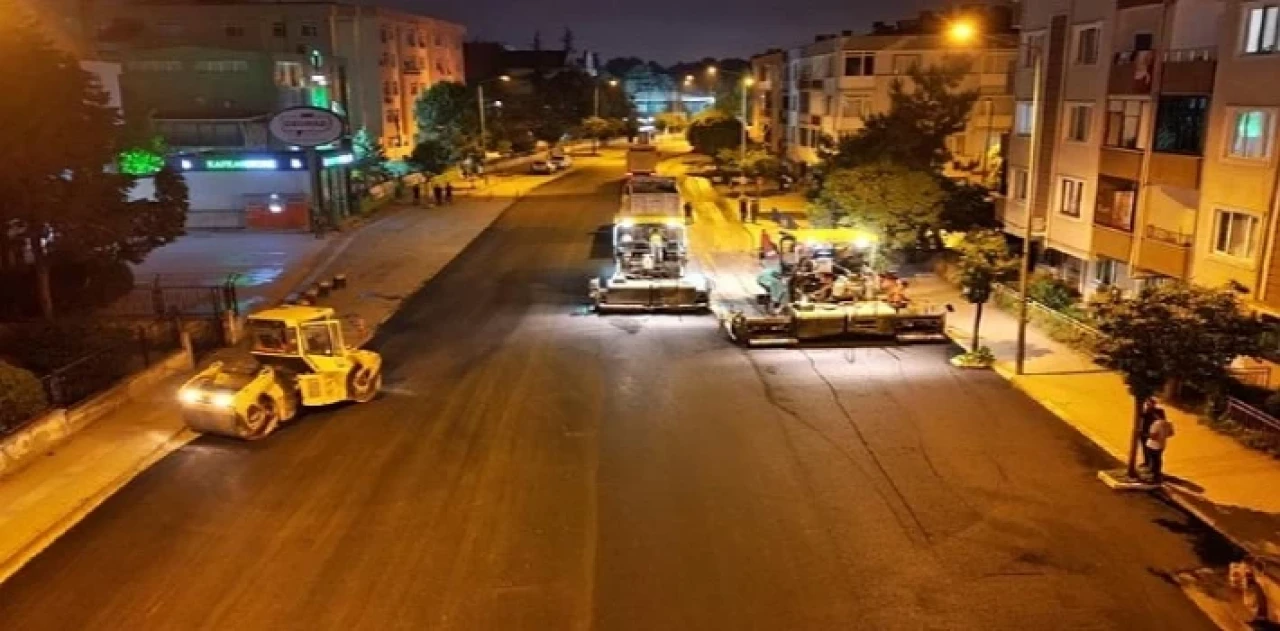 İnegöl Belediye Başkanı Alper Taban Park Caddesinde Sıcak Asfalt Tamamlandı