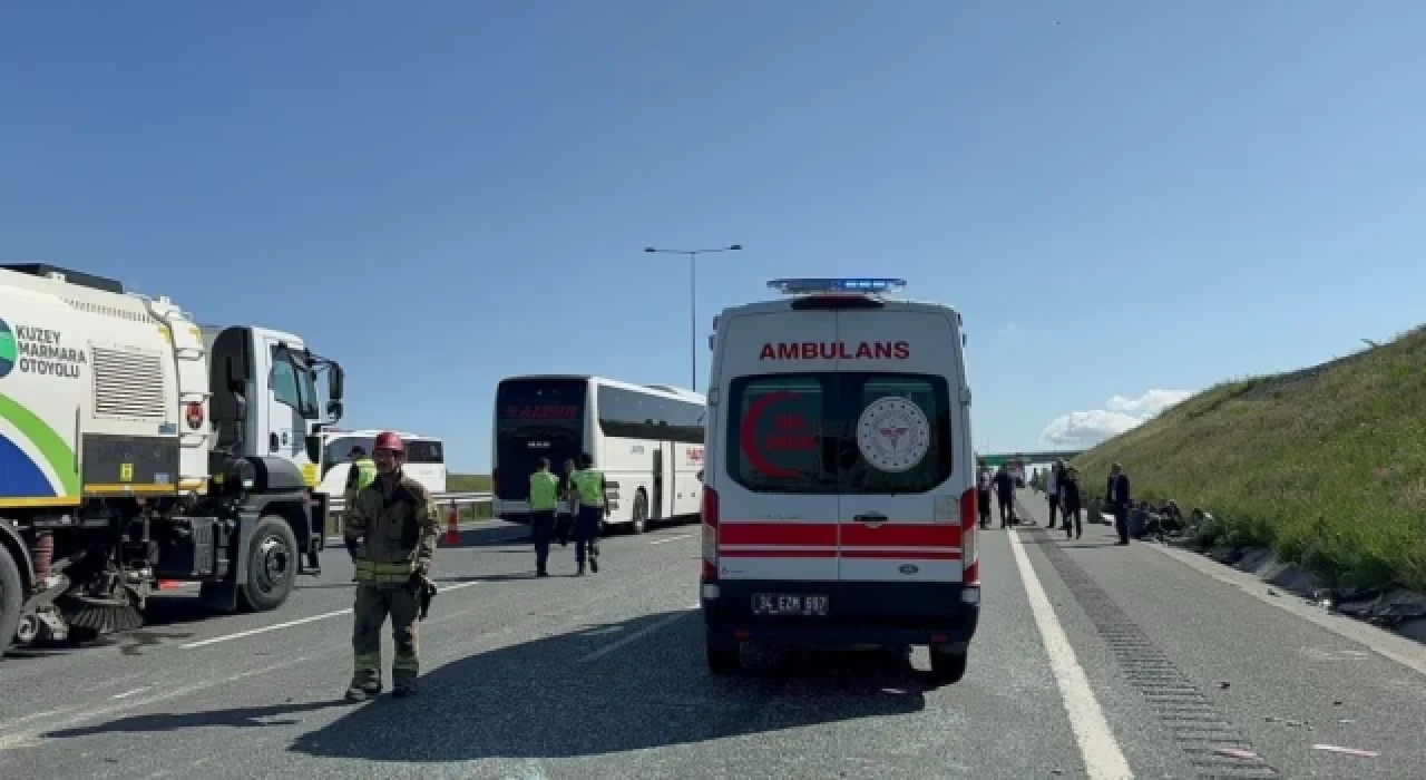 Kuzey Marmara Otoyolu'nda zincirleme kaza