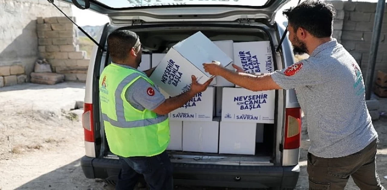 Nevşehir Belediyesi tarafından bin 200 aileye kurban eti dağıtımı gerçekleştirildi