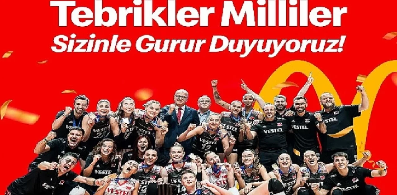 Filenin Sultanları’nın Resmi Sponsoru McDonald’s A Milli Kadın Voleybol Takımıyla Gurur Duyuyor!