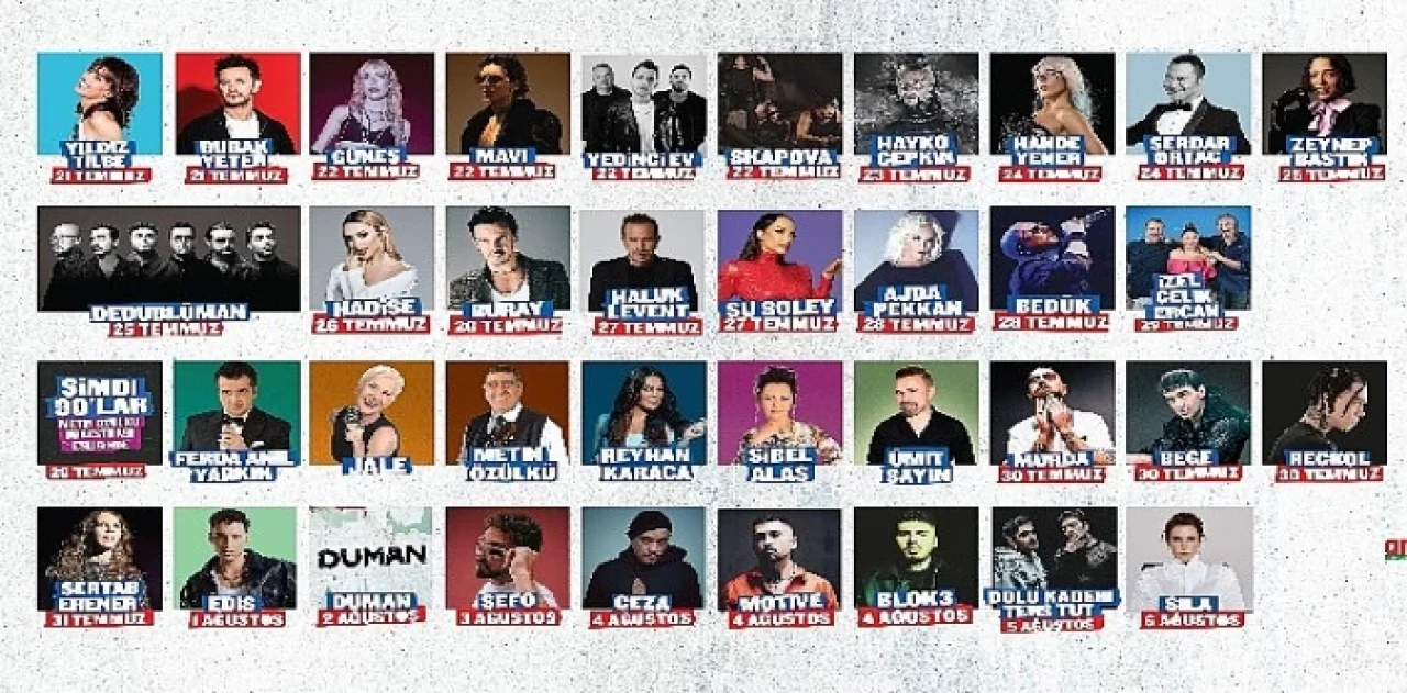 İstanbul Festivali 21 Temmuz ?? 6 Ağustos tarihleri arasında Festival Park Yenikapı’da!