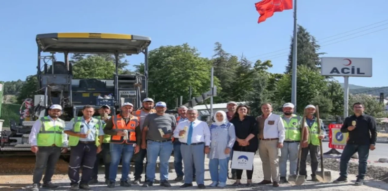 Kütahya’da personeli serinleten ikram