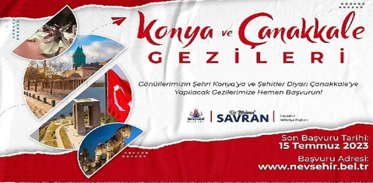 Nevşehir Belediyesi’nden gençler ve kadınlar için Konya ve Çanakkale gezisi