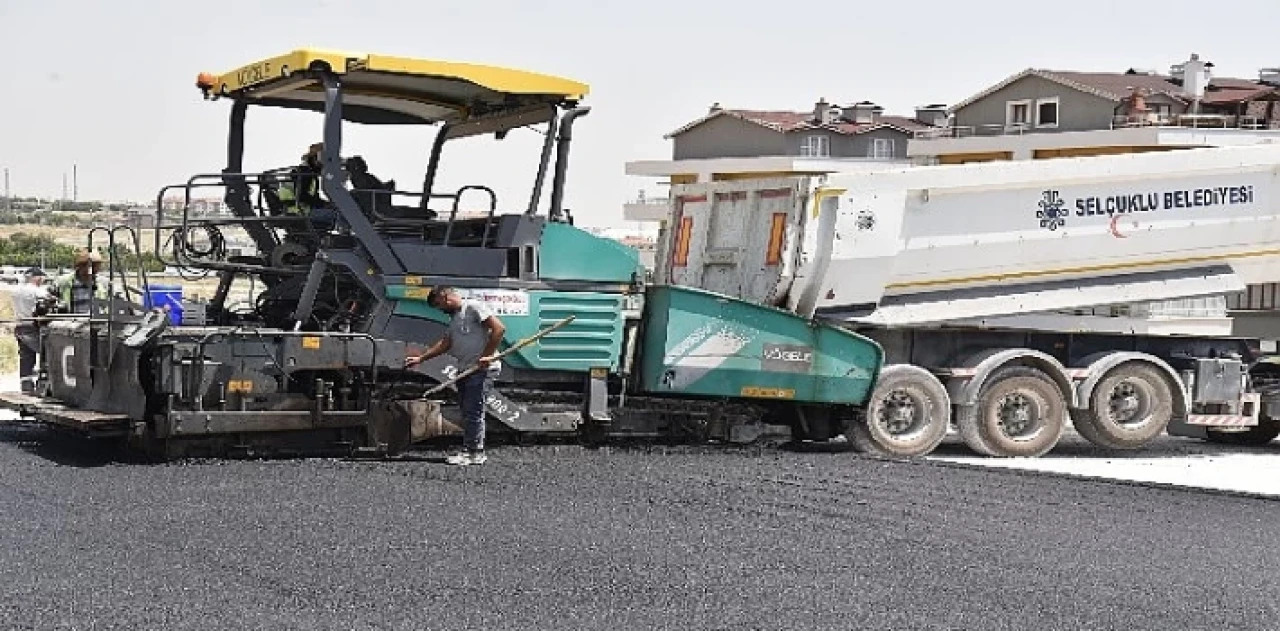 Selçuklu’da asfalt sezonu yoğun tempoda devam ediyor