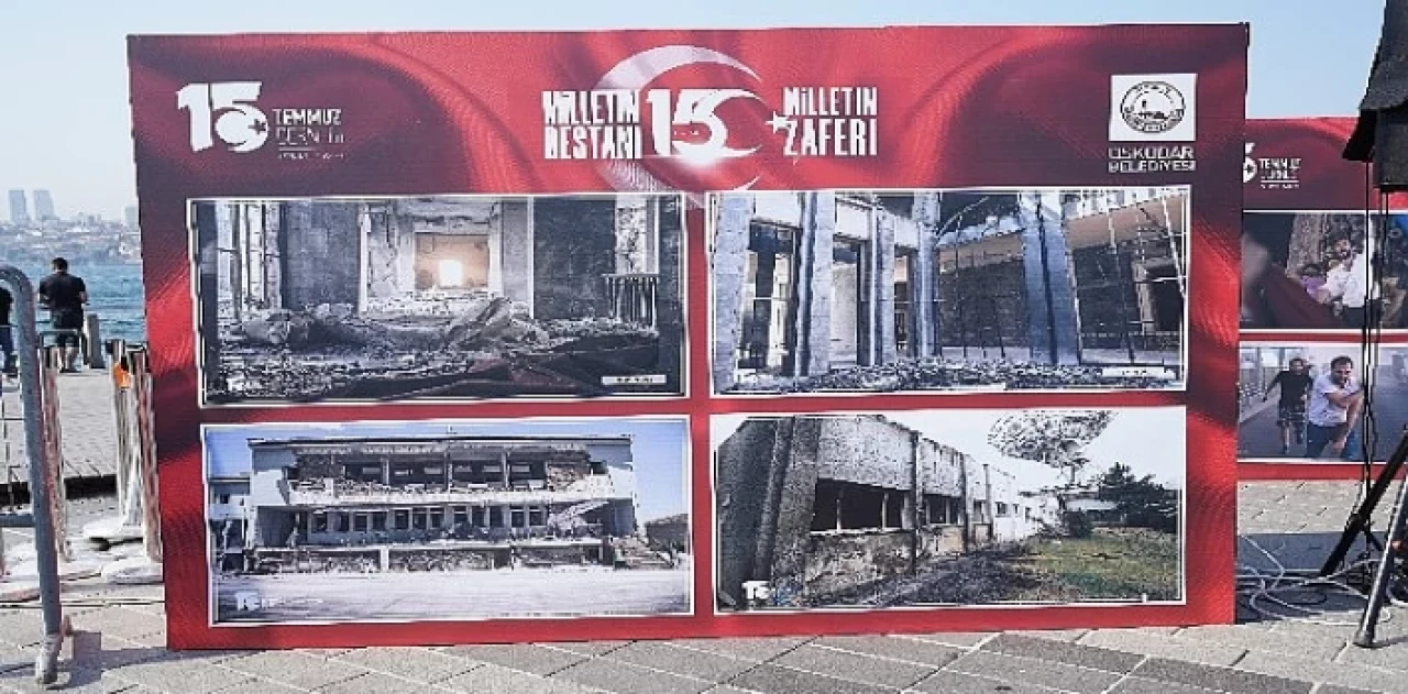 Üsküdar Meydanında 15 Temmuz Demokrasi ve Milli Birlik Günü Sergisi düzenlendi