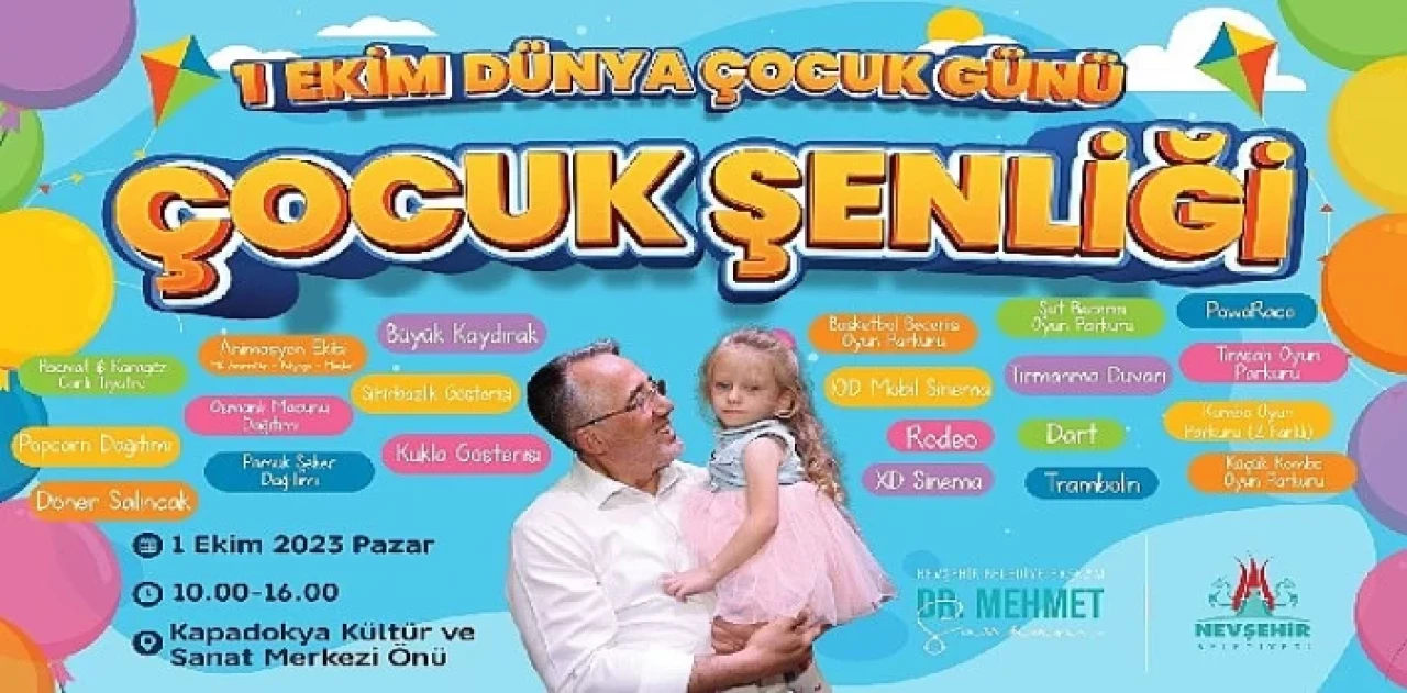 1 Ekim Dünya Çocuk Günü’nde çocuklar doyasıya eğlenecek