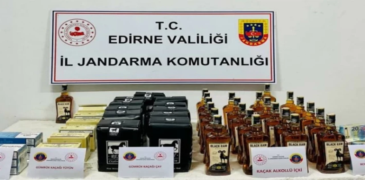 Edirne’de gümrük kaçaklarına el konuldu