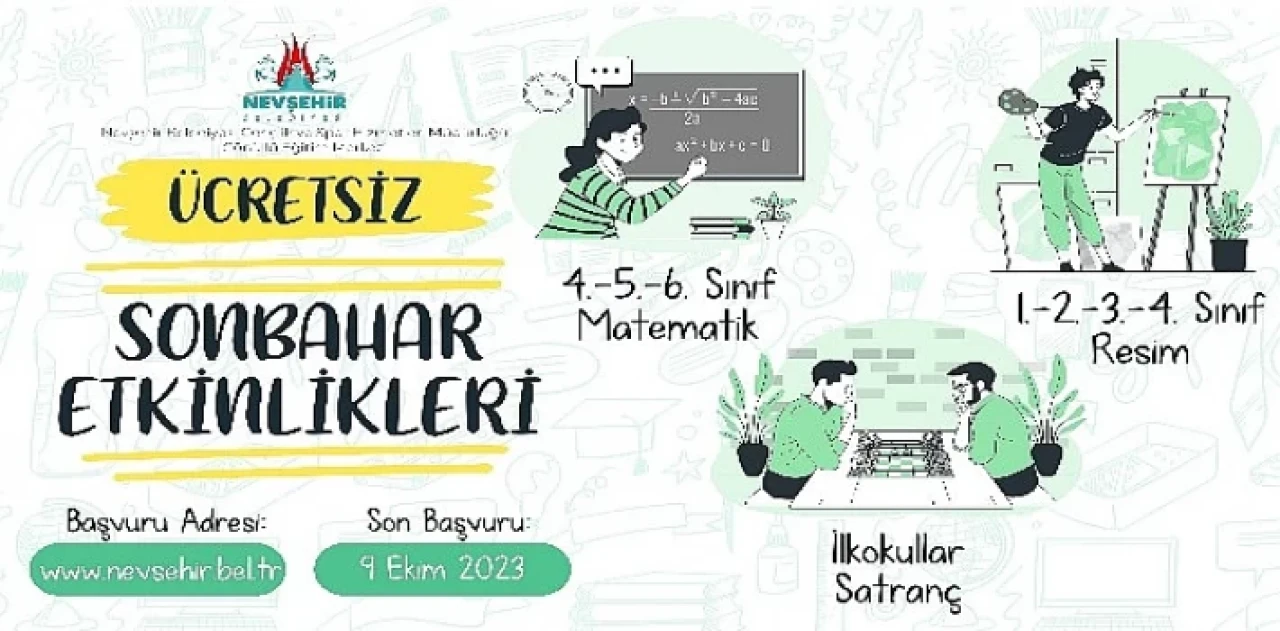 Gönüllü Eğitim Merkezi’nde İlkokul ve Ortaokul öğrencileri için ücretsiz kurslar başlıyor