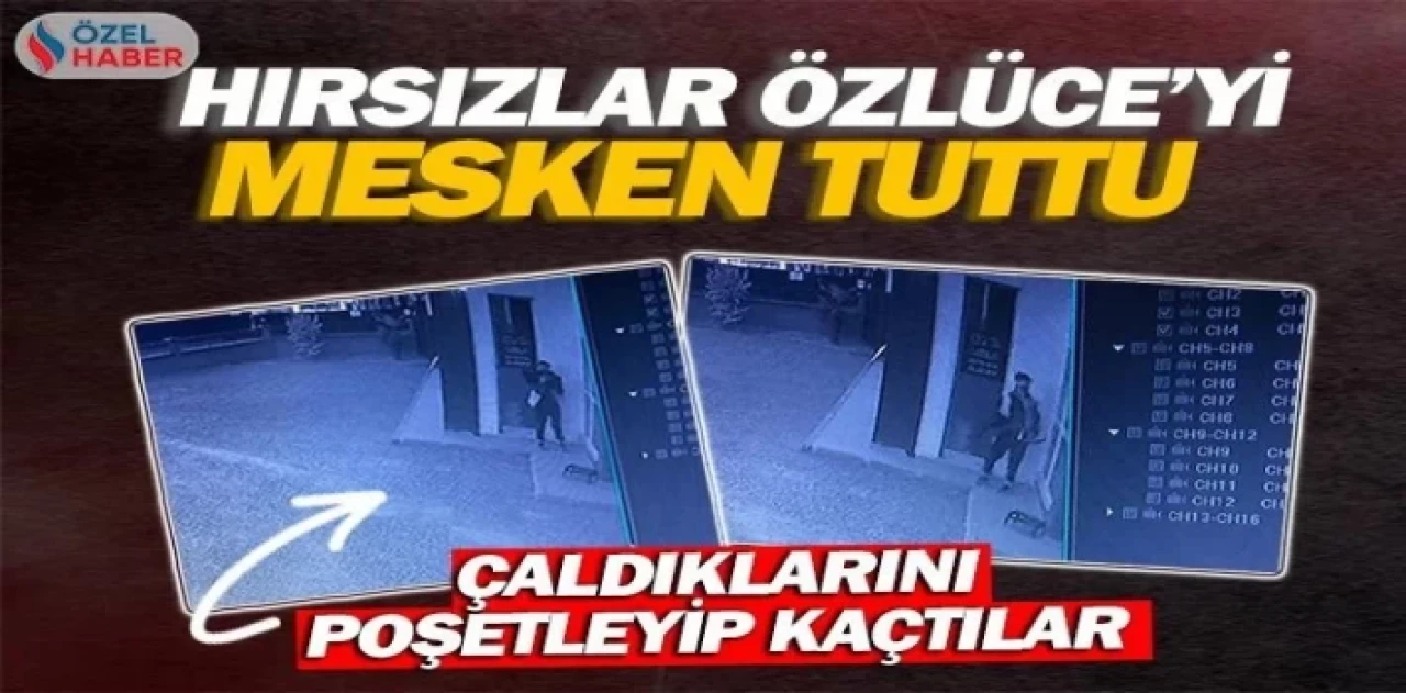 Hırsızlar Özlüce’yi mesken tuttu