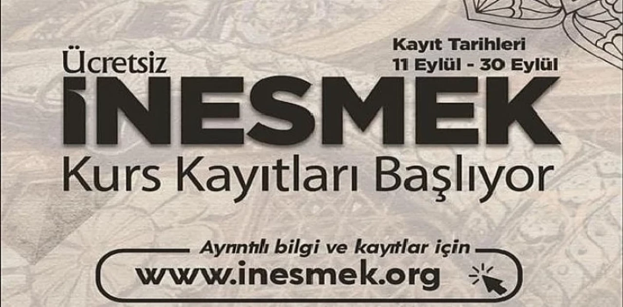 İnesmek’te Kurs Kayıtları Başladı