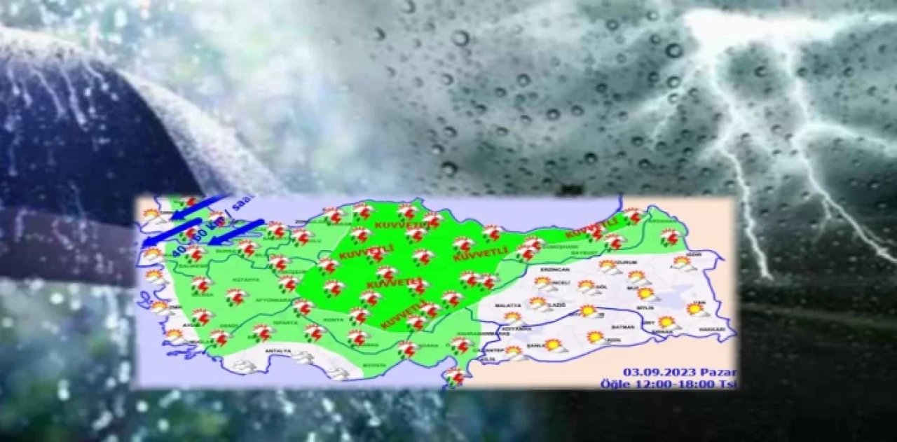 Meteoroloji uyardı! Kuvvetli yağış etkili olacak