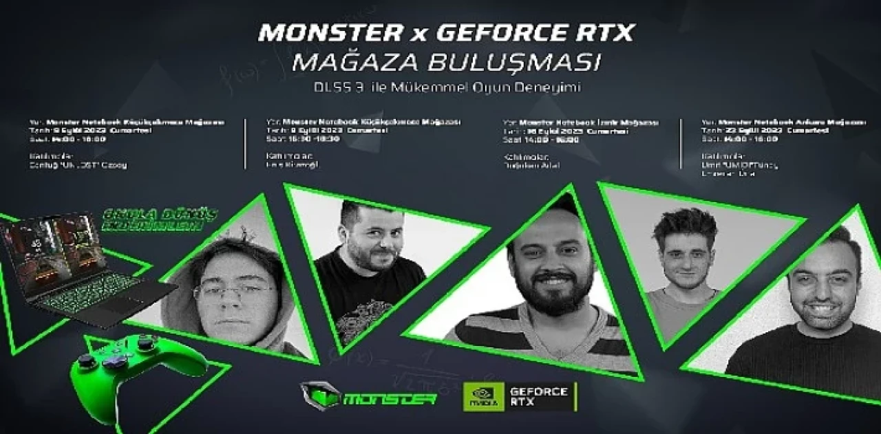 Monster x GeForce RTX Mağaza Buluşmaları başlıyor!