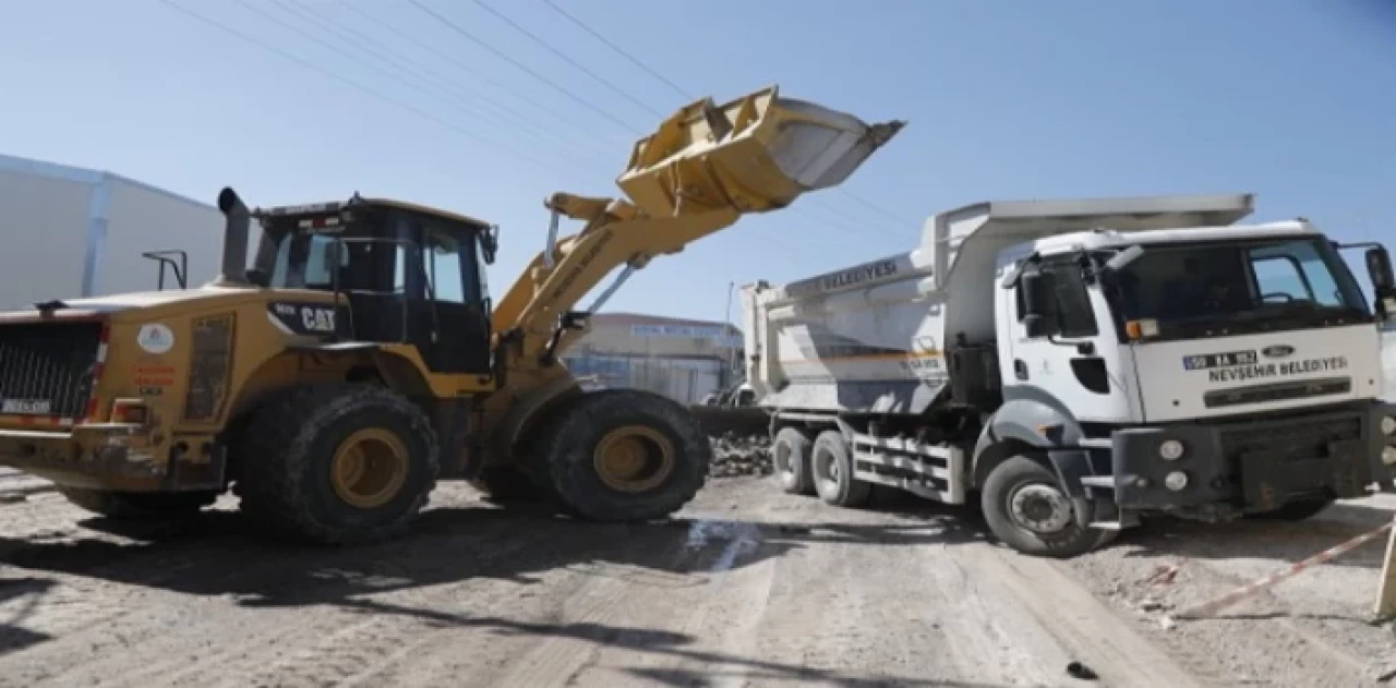 Nevşehir Sanayi Bölgesi’nde asfalt çalışması