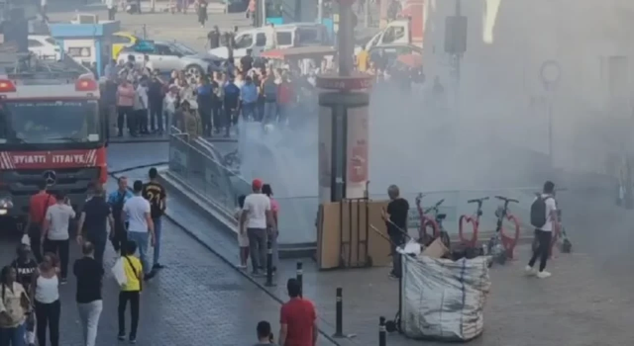 Vezneciler Metro İstasyonu'nda yangın paniği