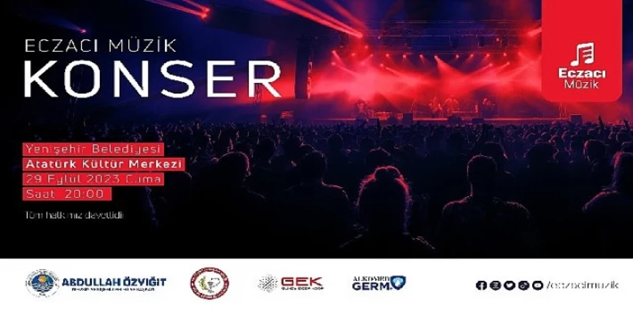 Yenişehir Belediyesi Eczacı Müzik konserine Ev Sahipliği Yapıyor