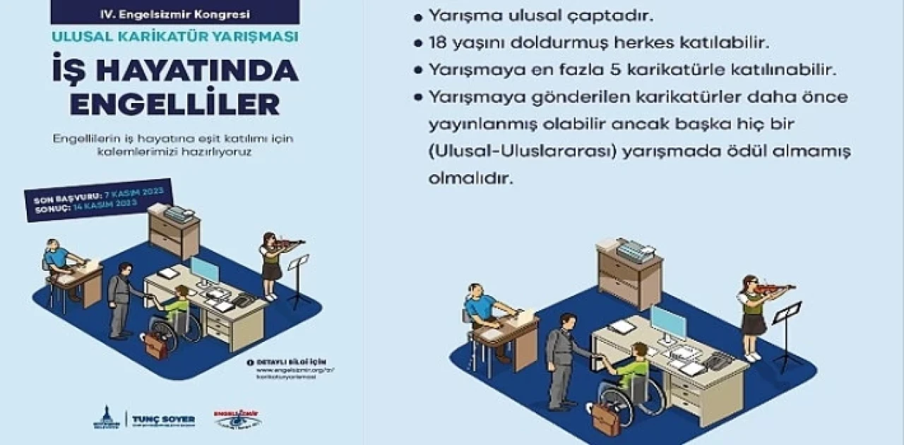 İş Hayatında Engelliler ulusal karikatür yarışması başvuruları başladı