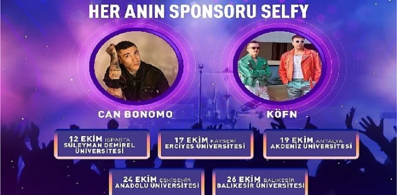 Kampüslerde festival heyecanı: Selfy Fest’e geri sayım başladı