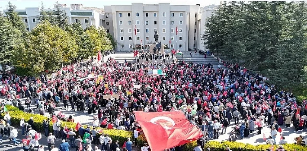 Nevşehir’den Filistin’e destek, İsrail’e öfke