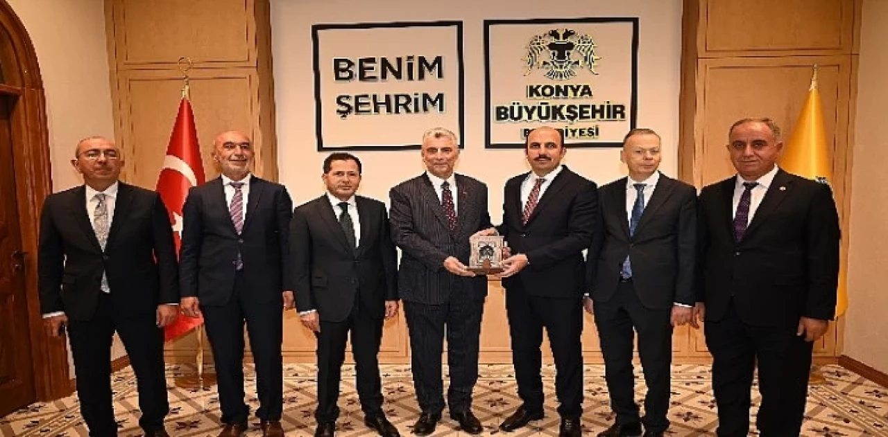 Ticaret Bakanı Ömer Bolat, Konya Büyükşehir Belediye Başkanı Uğur İbrahim Altay’ı ziyaret etti.