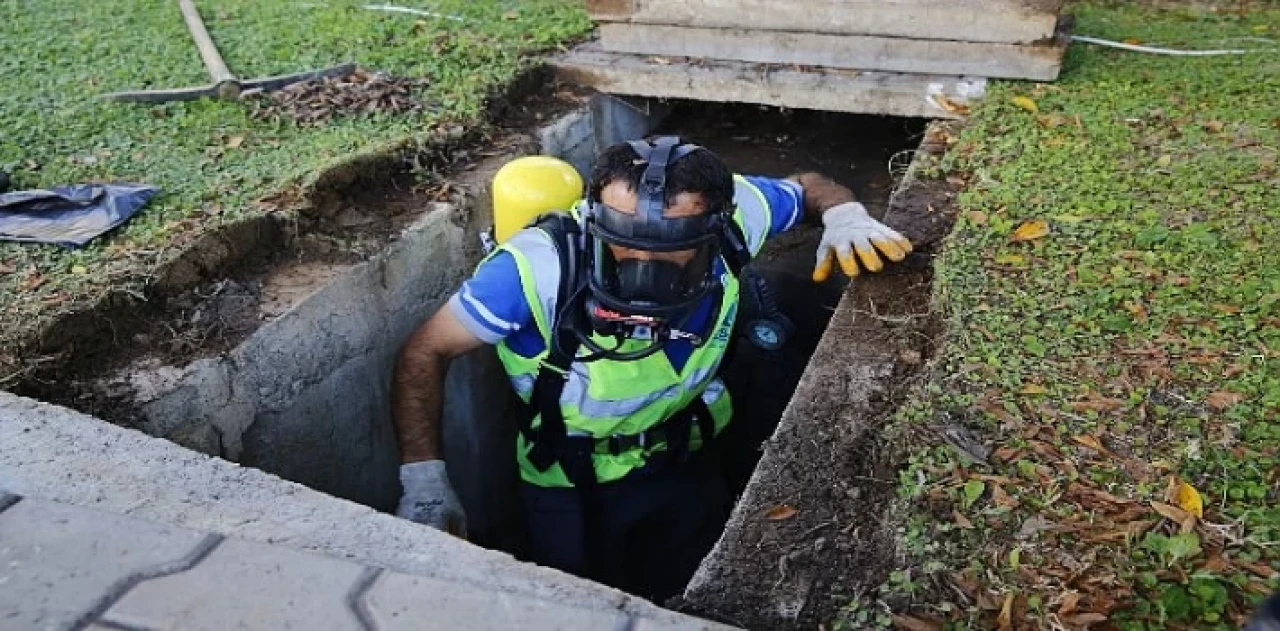 Yağmur suyu hatlarının temizliği devam ediyor