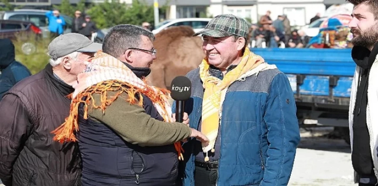 Burhaniye’de develer havutlarını törenle giydi