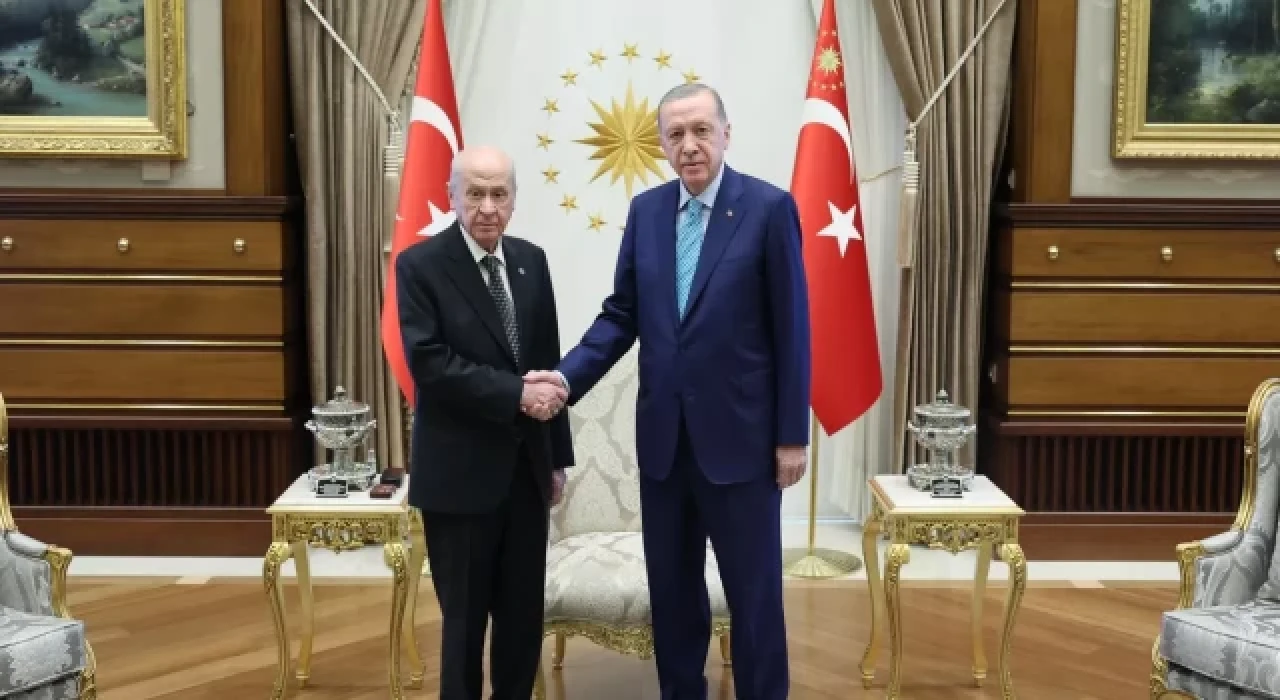 Cumhurbaşkanı Erdoğan, Bahçeli ile görüştü