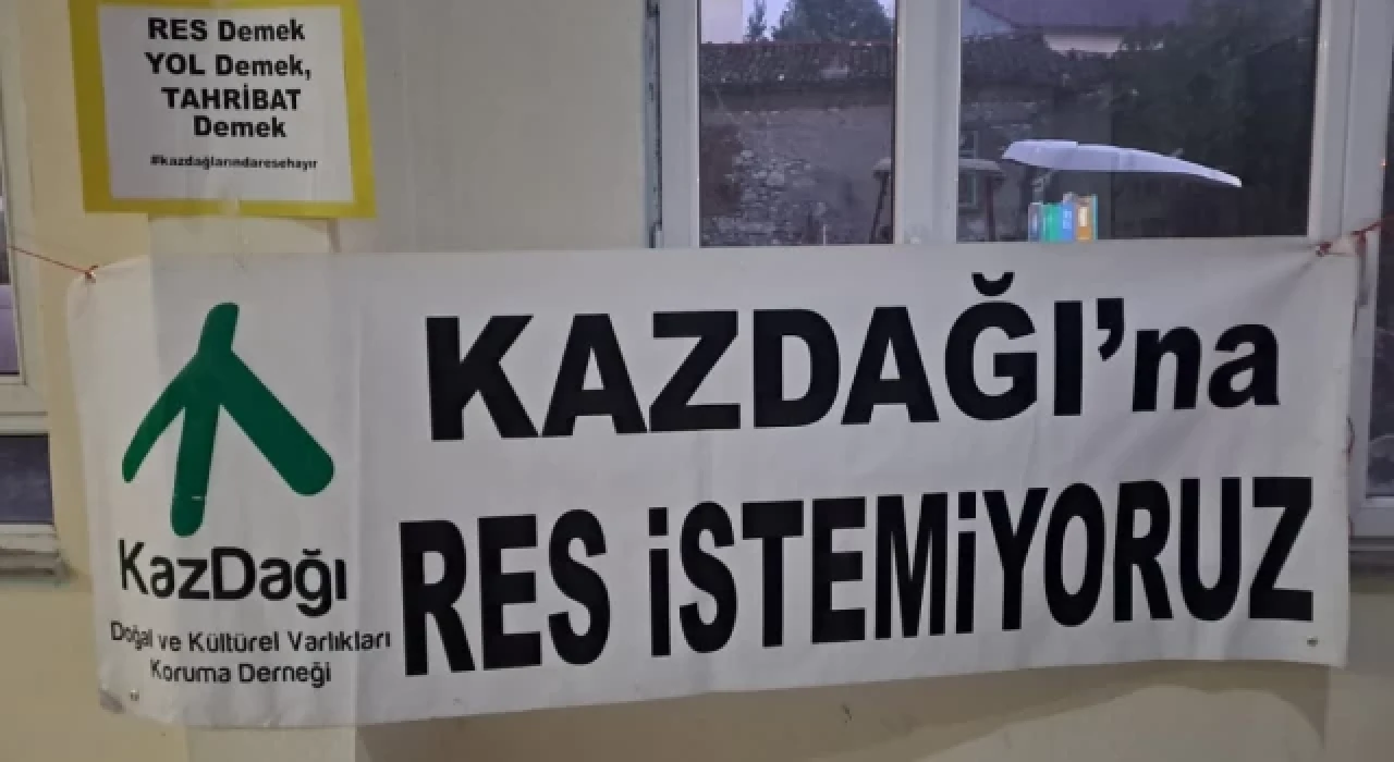 Dağahmetçeliler: Köyümüzde RES İstemiyoruz