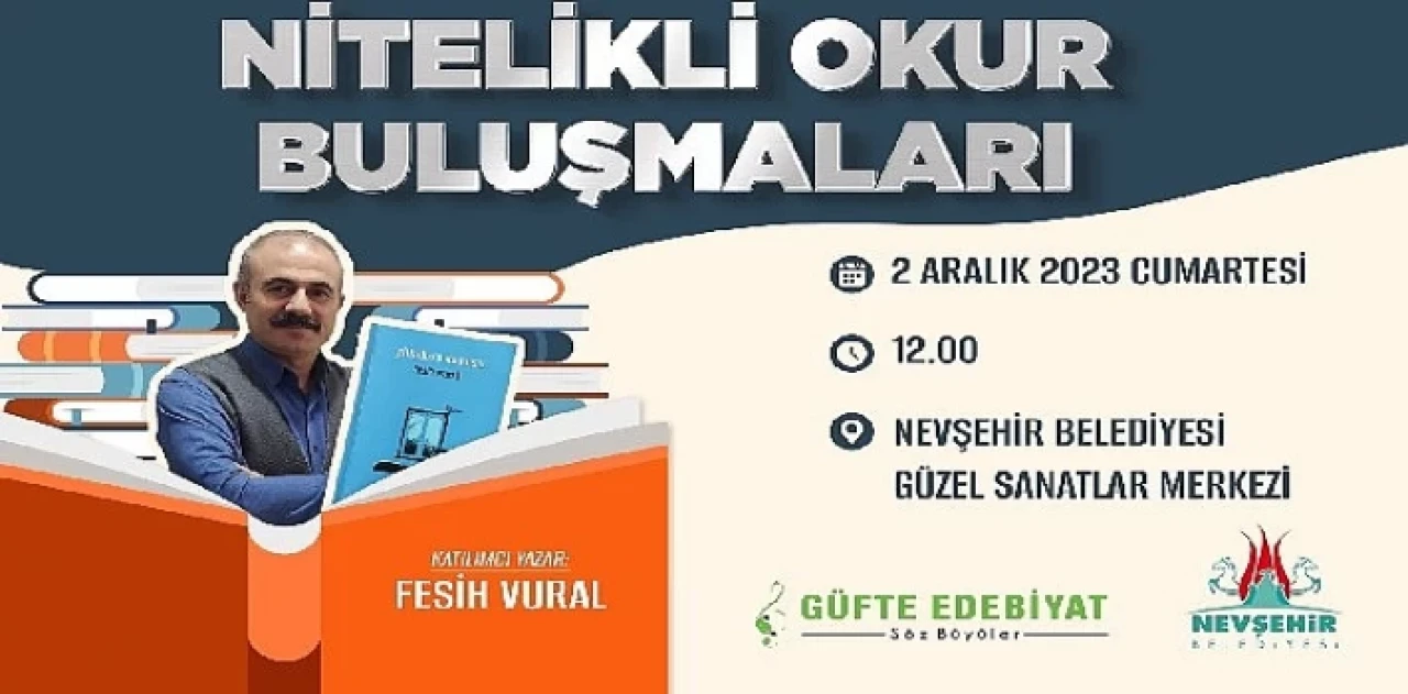 Güzel sanatlar merkezi’nde nitelikli okur buluşmaları başlıyor