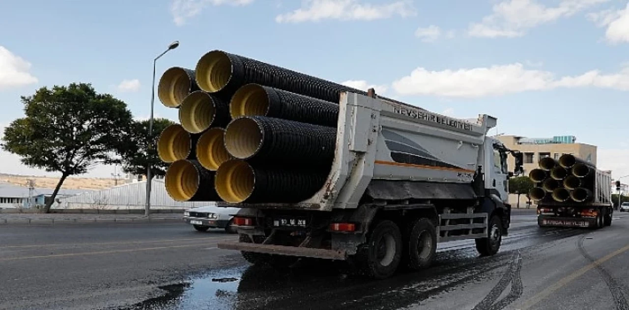 Nevşehir Belediyesi tarafından yeni sanayi bölgesinde altyapı çalışmalarına başlandı