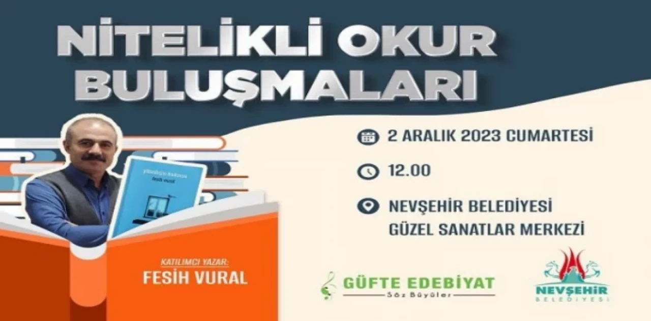 Nevşehir Belediyesi’nden ’Nitelikli Okur Buluşmaları’