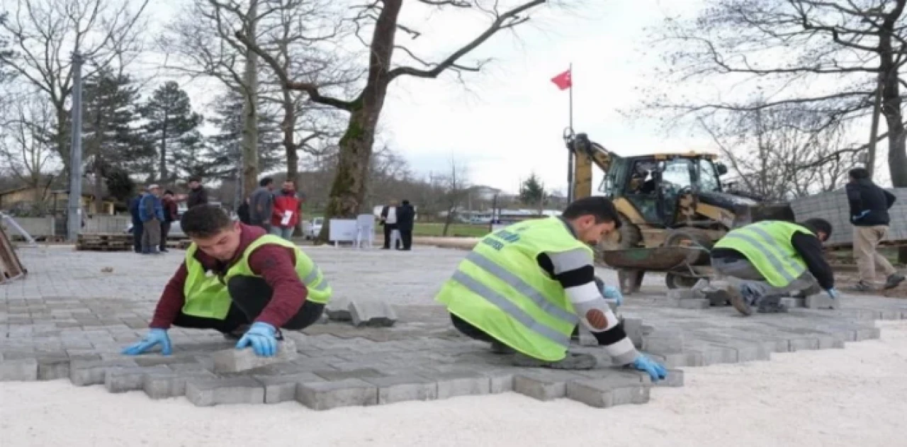 Bursa İnegöl’de Karahasanlar parke taşa kavuştu