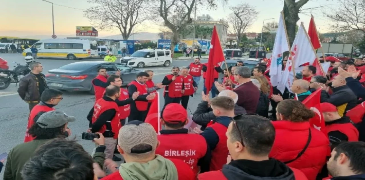 Bursa’da metal işçileri seslerini Mudanya’dan yükseltti