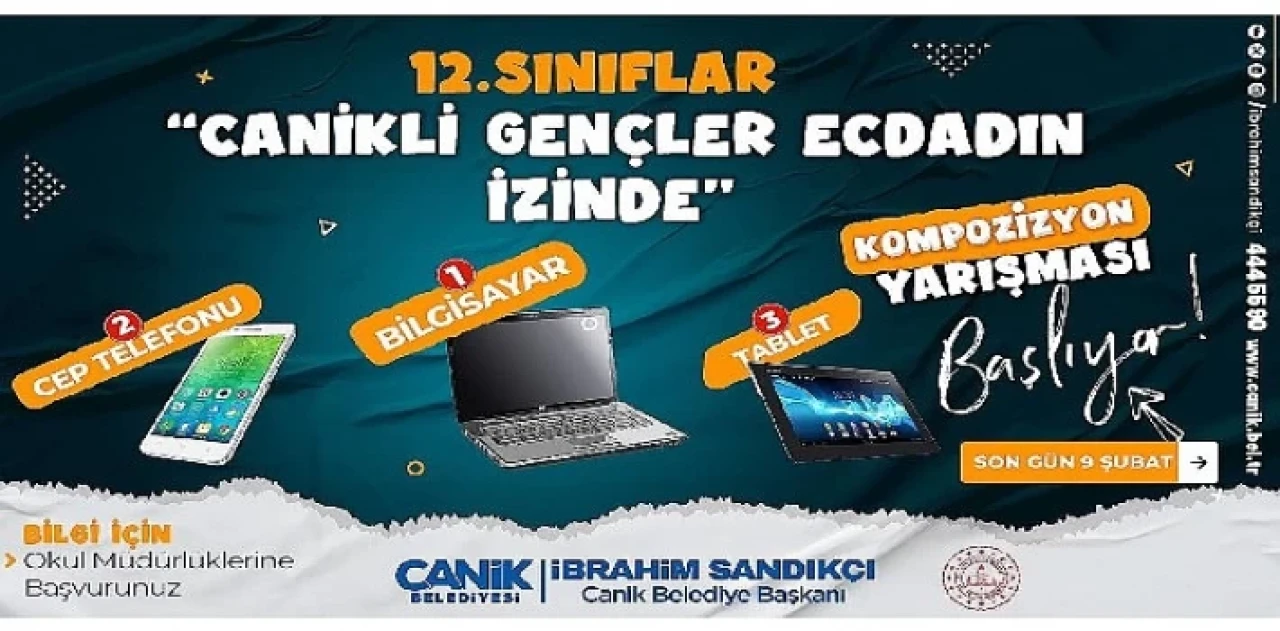 Canik’ten Cumhuriyetin 100 Yılına Özel Yarışma