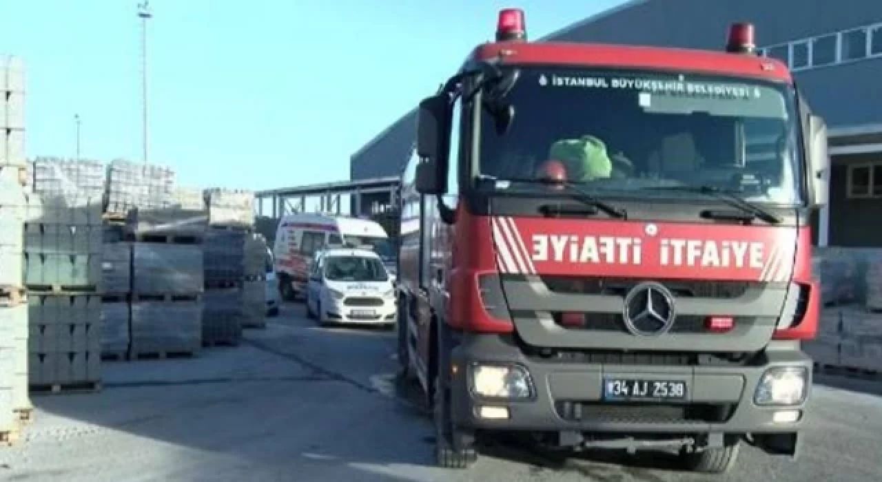 Hadımköy'de işçi, beton mikserine düştü